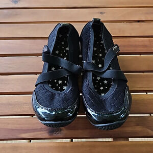 Cat & Jack Black Flats Girls Size 4